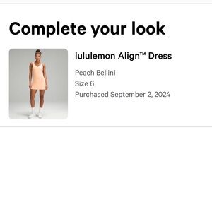 Lululemon align dress size 6